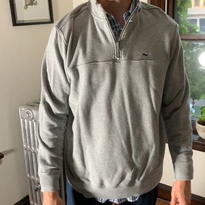 Vineyard Vines Grey Pull Over Grey Large